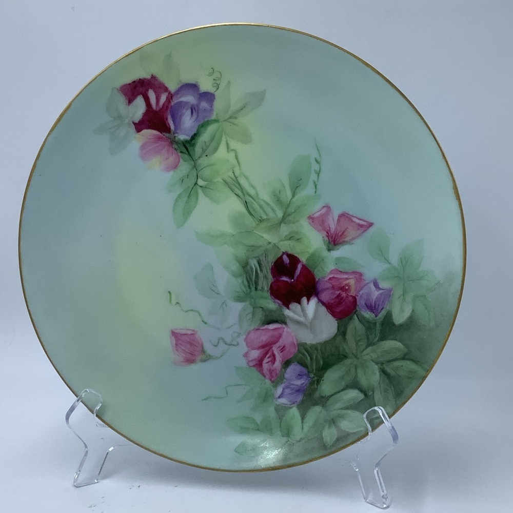 Thomas Sevres Bavaria Hand Painted Flowers Plate